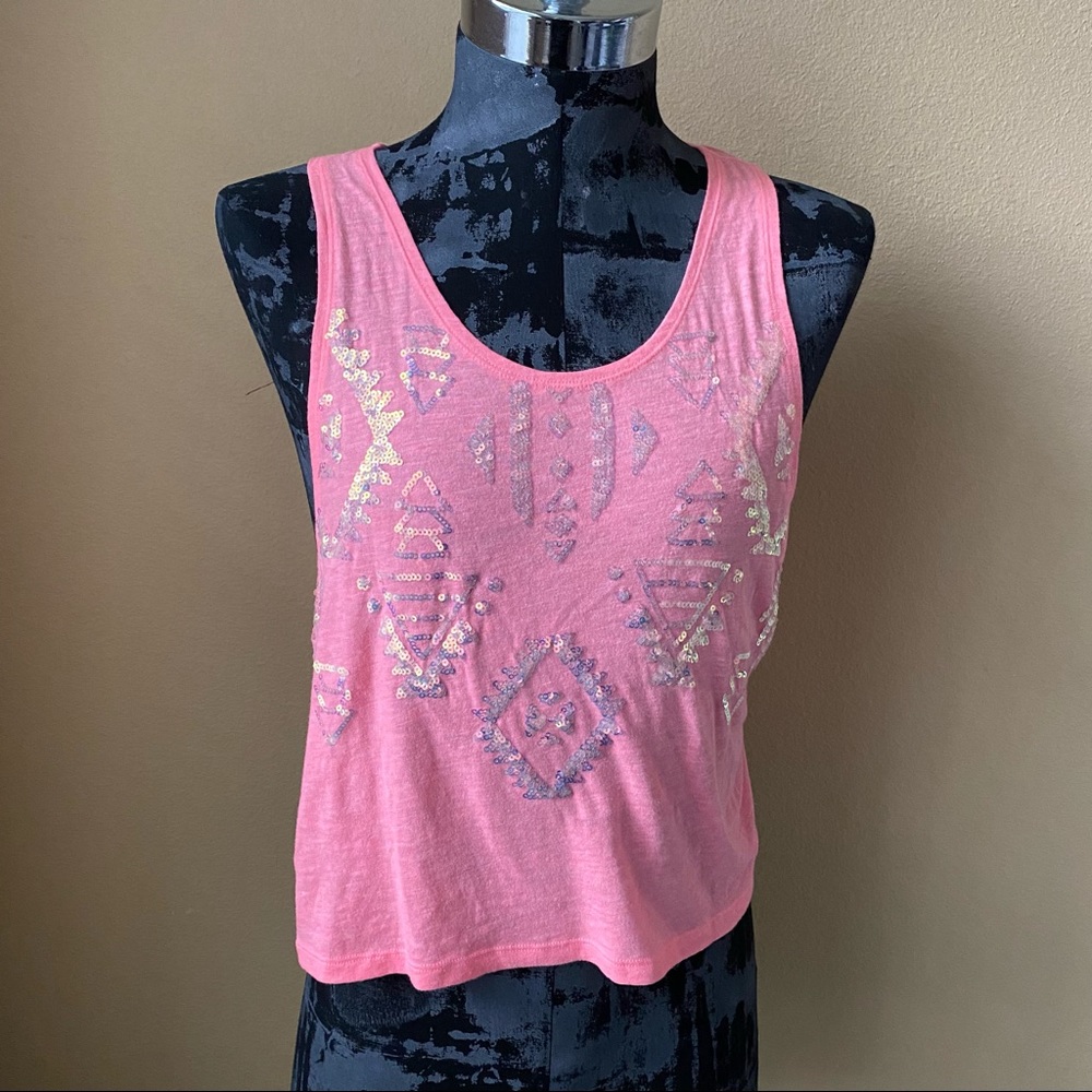 Victoria's Secret PINK Aztec Bling Tank Top